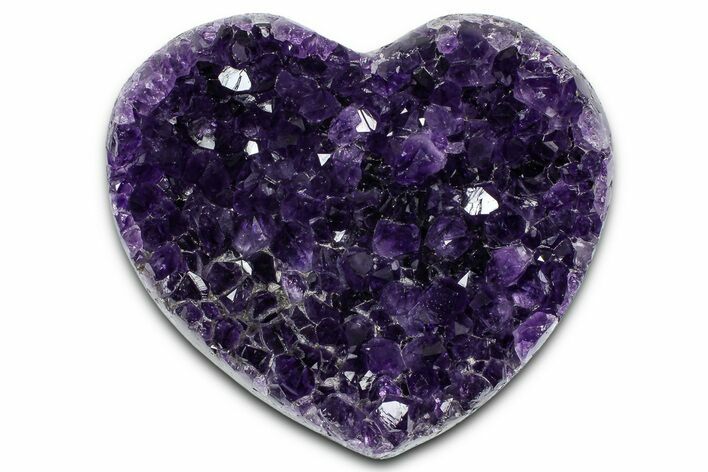 Dark Purple Amethyst Heart - Uruguay #364523